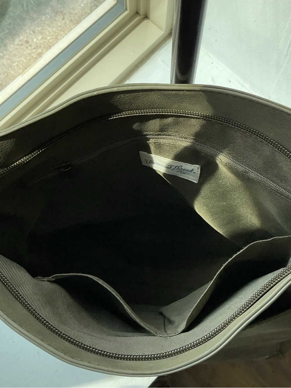Olive Green Leather Shoulder Bag